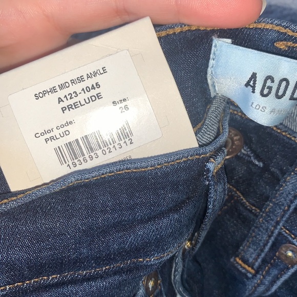 Agolde | Sophie Mid Rise Ankle in Prelude Size 26 - Picture 5 of 5